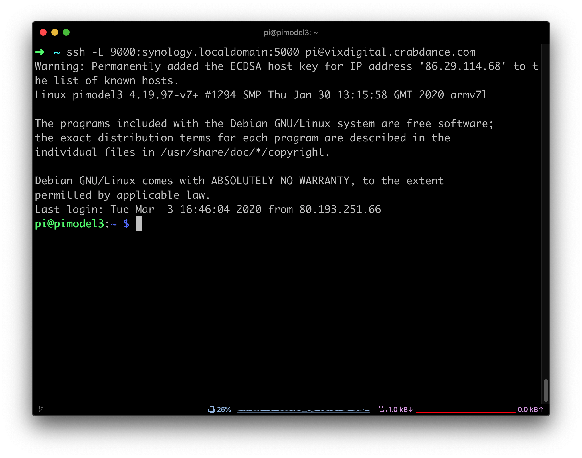 raspberry pi ssh tunnel